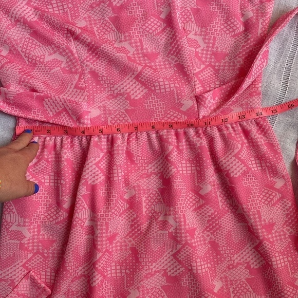 Motto Bay LTD vintage pink midi dress, size small. - Picture 8 of 14